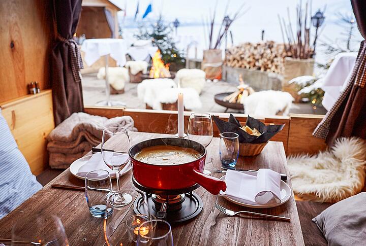 Fondue-Plausch im Seehotel Kastanienbaum