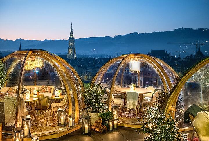 Rooftop Igloos im Kursaal Bern